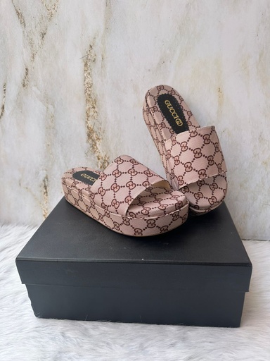 Sandalia Gucci Plataforma Cafe B