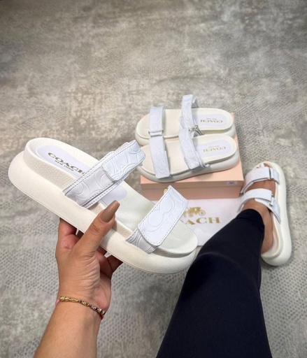Sandalia Coach Blanca
