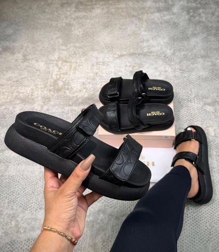 Sandalia Coach Negro Sc