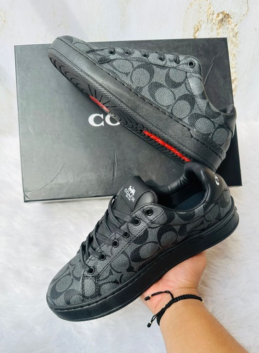 Coach Negro Suela Roja