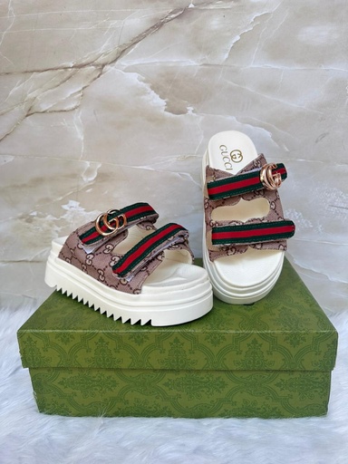 Sandalia Gucci Correa Colores Blanco