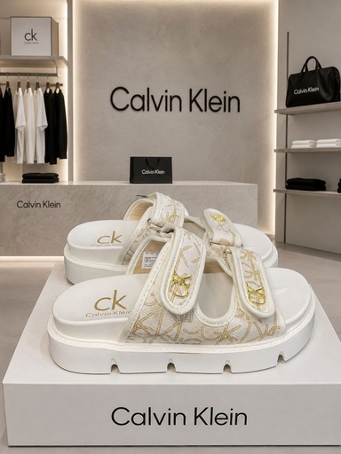 Sandalia Calvin Klein Blanco Beige