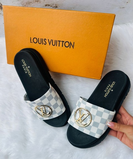 Sandalia Louis Vuitton Bajita Gris D