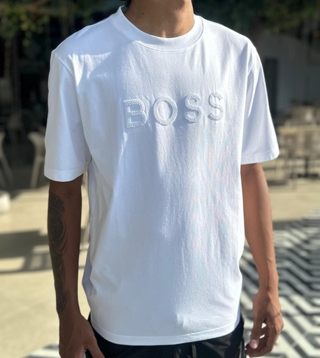 Camiseta Boss Blanco Logo