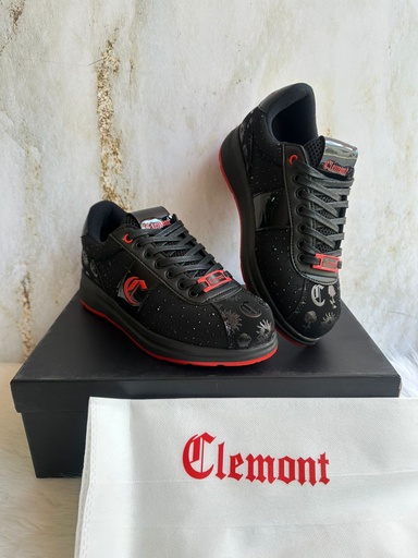 Clemont Gamuza Suela Roja Perlado S