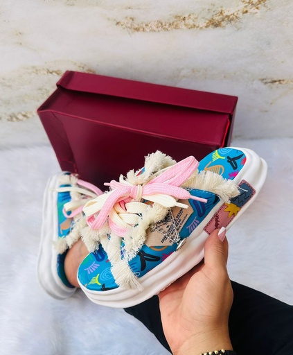 Sandalia Multicolor Azul