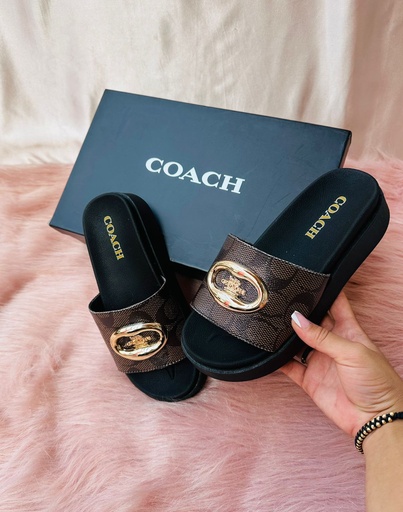 Sandalia Coach Cafe Logo Sk 