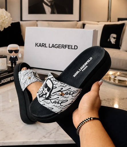 Sandalia Karl Lagerfeld Letras Blanca