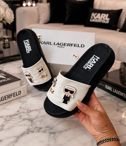 Sandalia Karl Lagerfeld Beige Charol