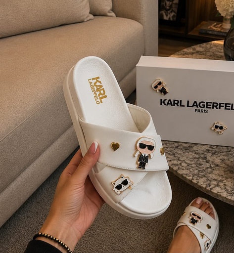 Sandalia Karl Lagerfeld Blanco Cruzado 2 