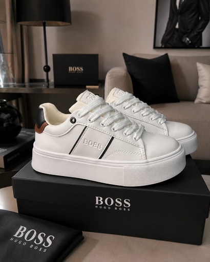 Hugo Boss Plataforma Talon Negro Cafe 