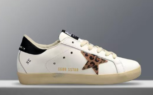 Golden Goose Blanco Animal Print