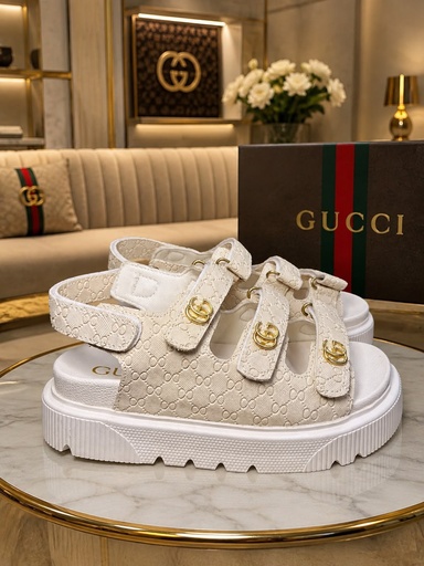 Sandalia Gucci Correa Beige 2