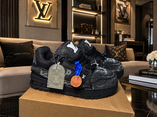Louis Vuitton Trainer Plataforma Negro Perlado
