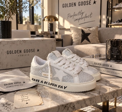 Golden Goose Brillos Plateado
