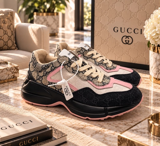 Gucci Rhyton Negro Rosado