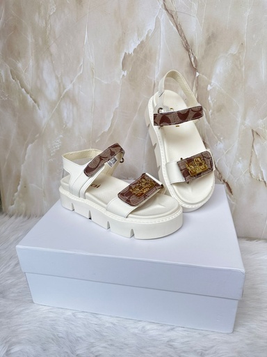 Coach Sandalia Blanco Beige